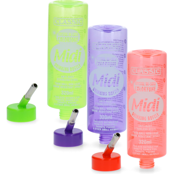 Classic waterfles colortone, midi 320 ml Classic waterfles colortone, midi 320 ml
